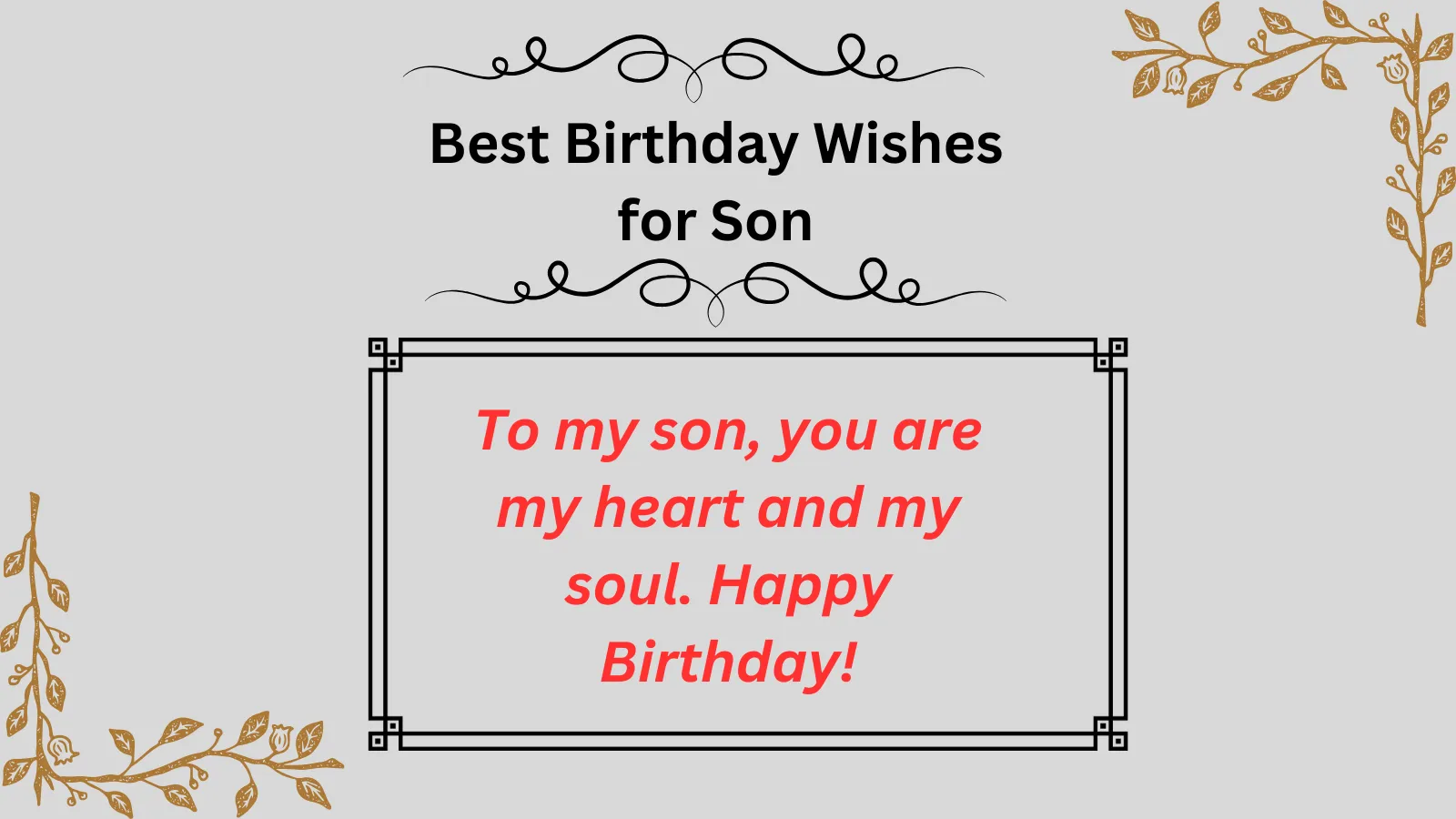 Birthday Wishes for Son