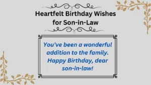 Read more about the article Heartfelt Birthday Wishes for Son-in-Law to Make His Day Special 🎉