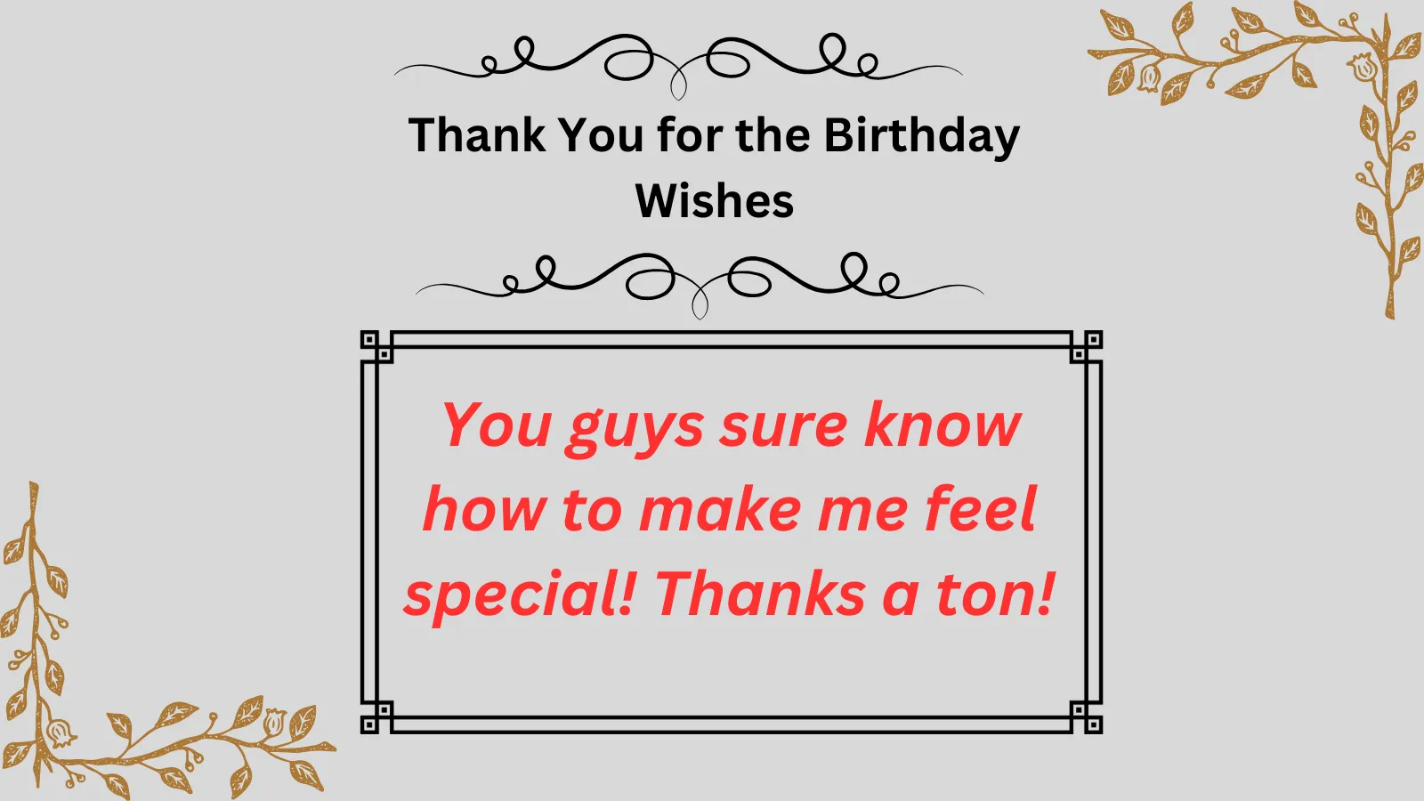 Read more about the article Thank You for the Birthday Wishes