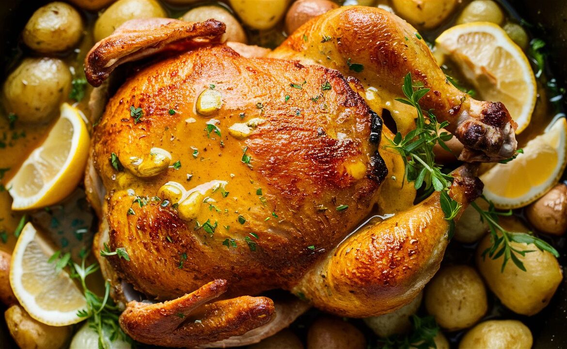 One Pan Lemon Chicken with Butter Sauce