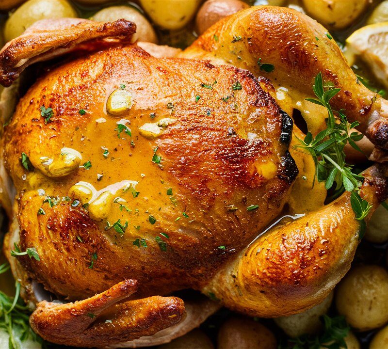 One Pan Lemon Chicken with Butter Sauce