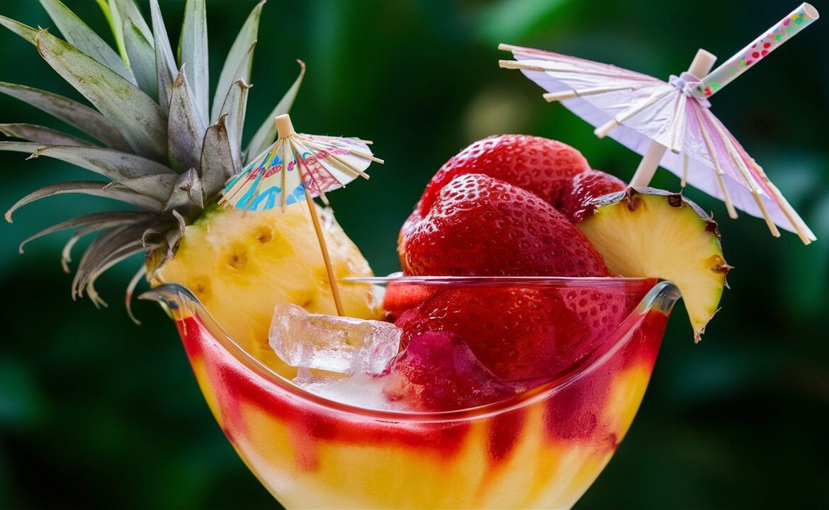 Refreshing Pineapple Strawberry Slushie Recipe