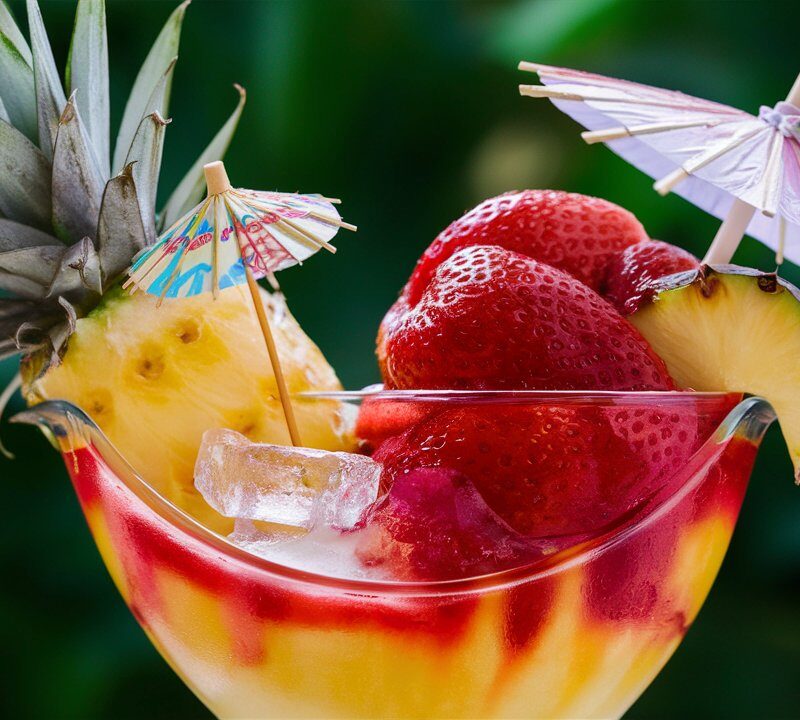 Refreshing Pineapple Strawberry Slushie Recipe