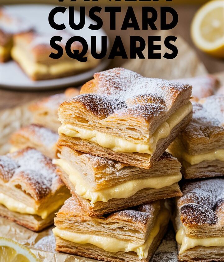 Vanilla Custard Cream Squares