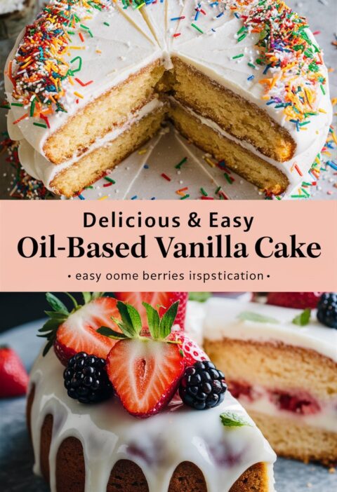Easy Vanilla Cake with Oil