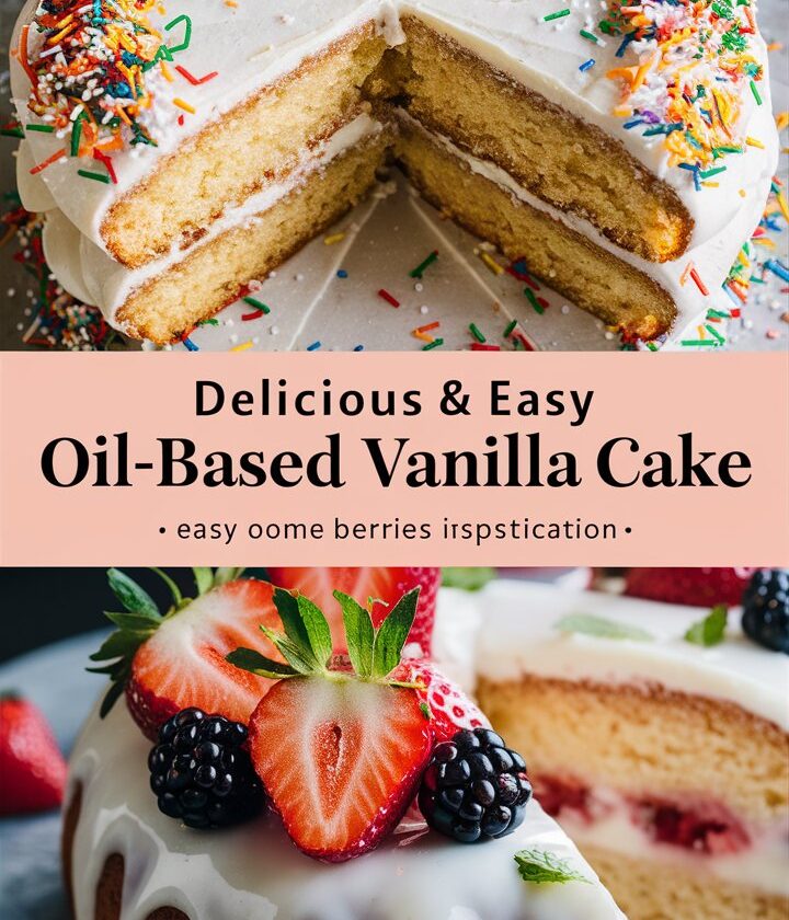 Easy Vanilla Cake with Oil
