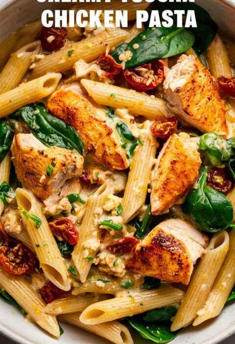 Creamy Tuscan Chicken Pasta Recipe