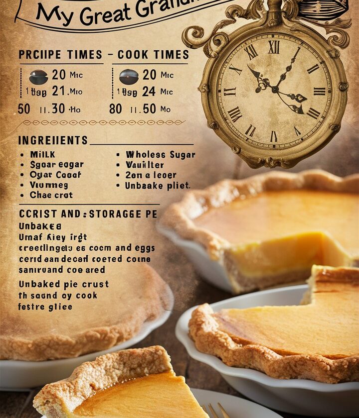 Creamy & Easy Egg Custard Pie Recipe