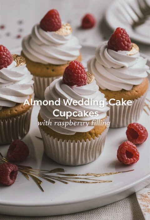 Almond Wedding Cake Cupcakes