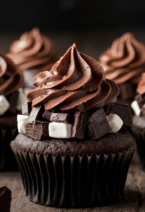 Decadent Chocolate S’mores Cupcakes Recipe