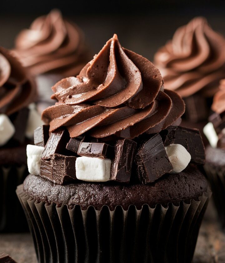 Decadent Chocolate S’mores Cupcakes Recipe