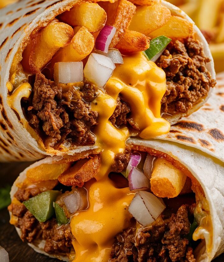 Beefy Cheesy Fries Burrito
