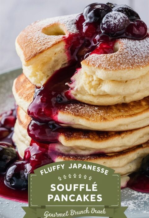 Fluffy Japanese Soufflé Pancakes