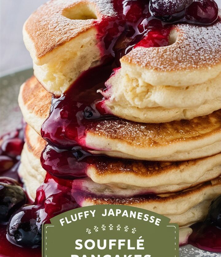 Fluffy Japanese Soufflé Pancakes