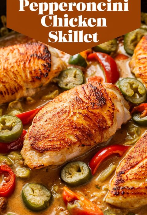 Creamy Pepperoncini Chicken Skillet Recipe