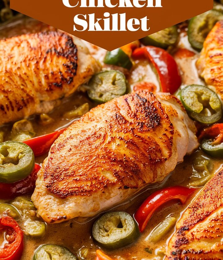 Creamy Pepperoncini Chicken Skillet Recipe