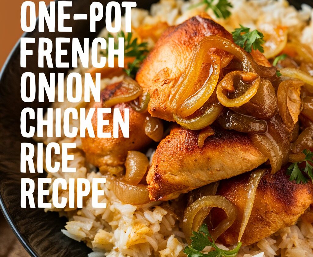 One-Pot French Onion Chicken & Rice Recipe