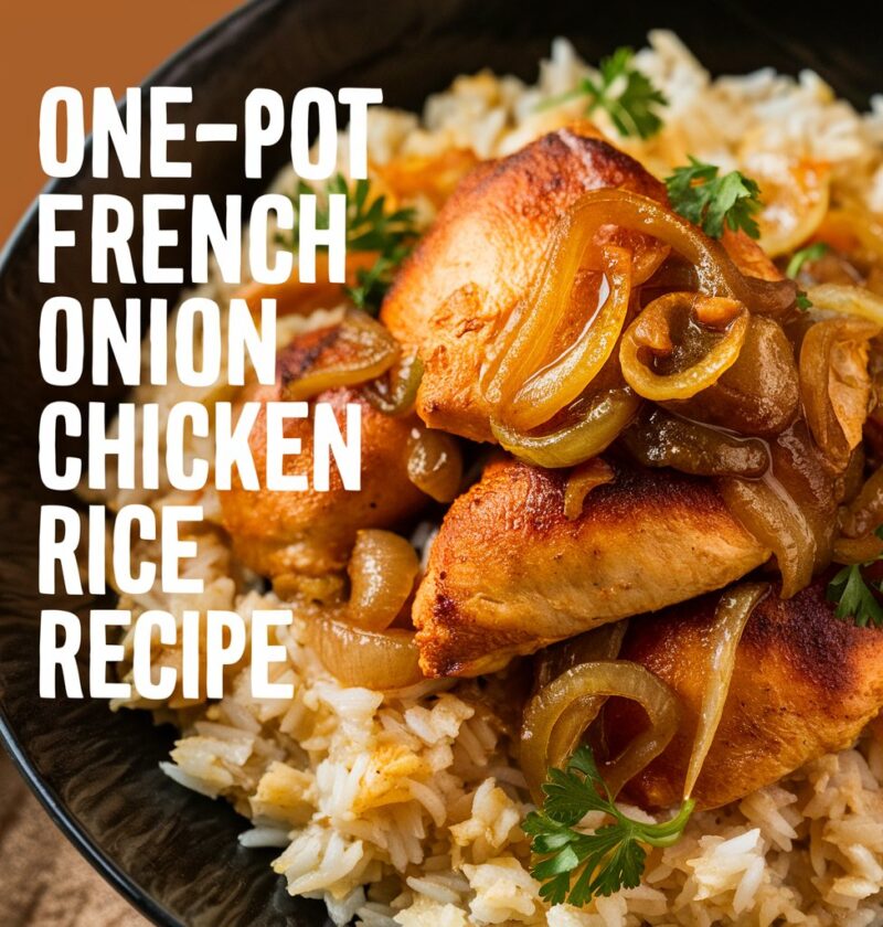 One-Pot French Onion Chicken & Rice Recipe