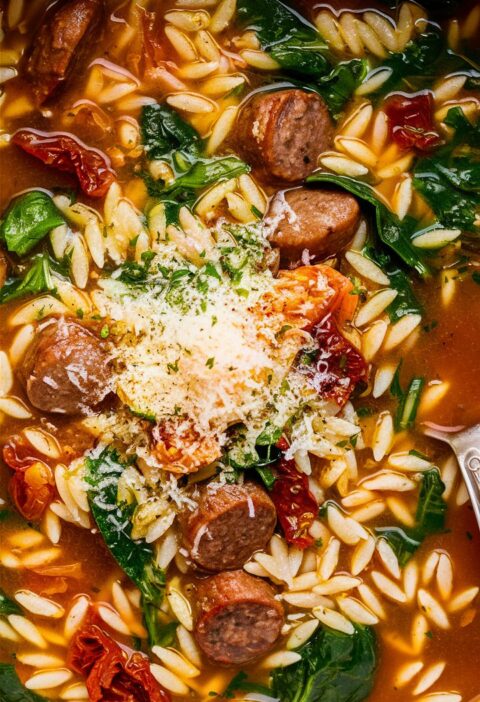 Marry Me Sausage Orzo Soup