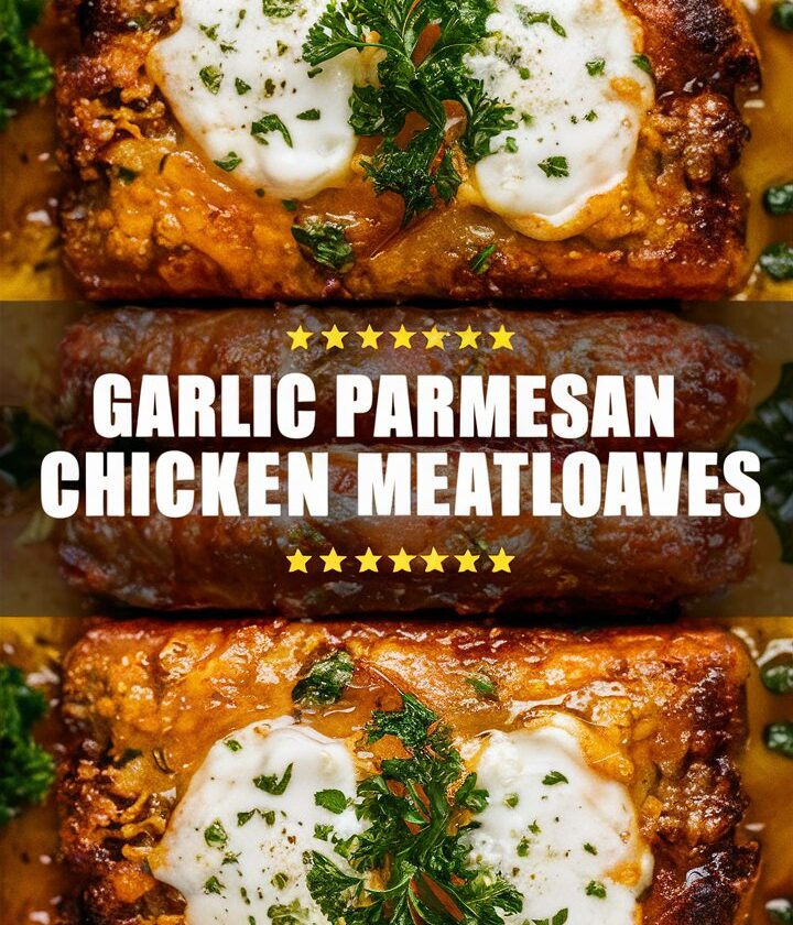Garlic Parmesan Chicken Meatloaves