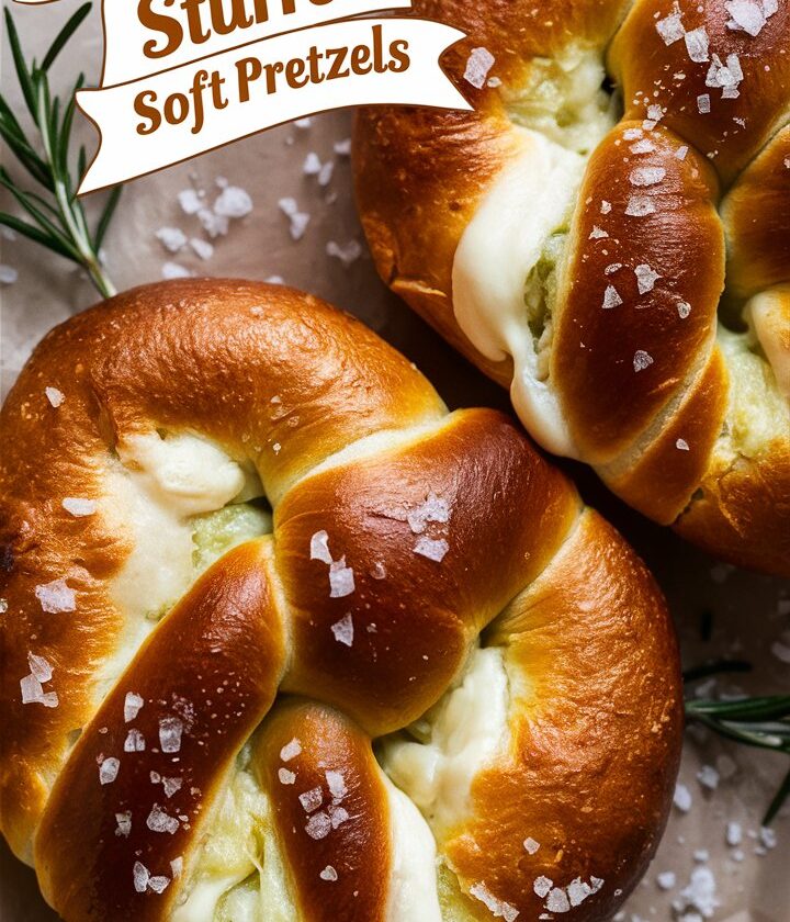Mozzarella Stuffed Soft Pretzels