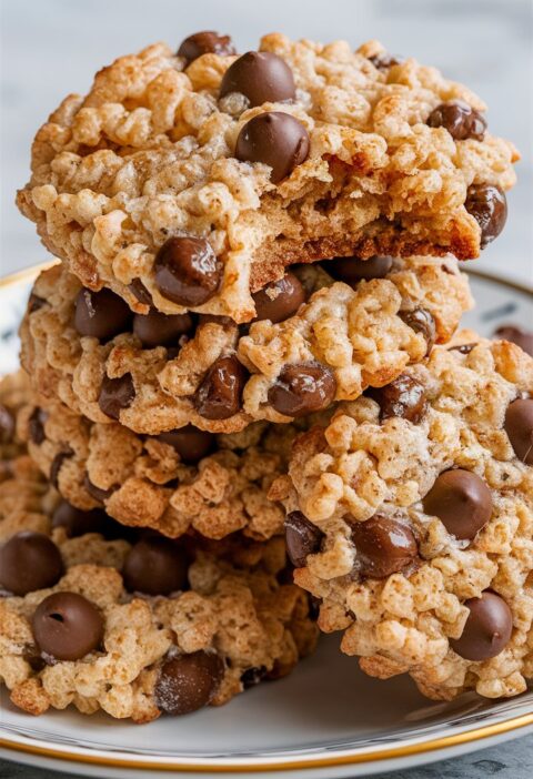 Rice Krispie Chocolate Chip Cookies