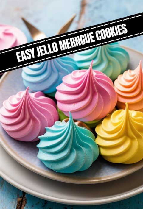 Easy Jello Meringue Cookies Recipe