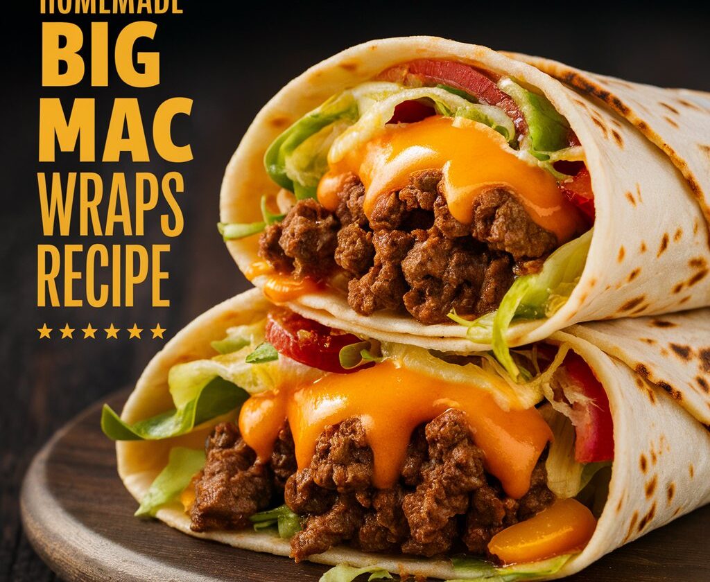 Homemade Big Mac Wraps with Secret Sauce