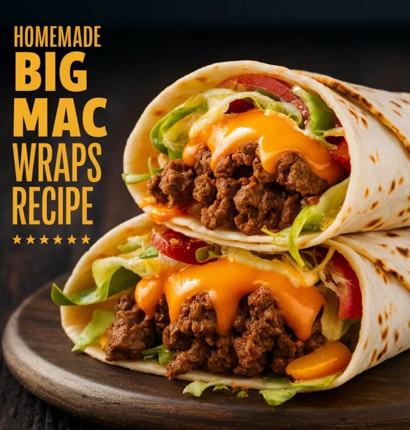 Homemade Big Mac Wraps with Secret Sauce