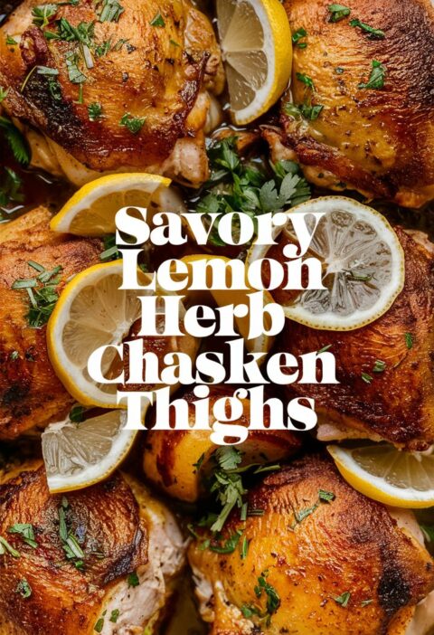 Savory Lemon Herb Roasted Chicken Thighs