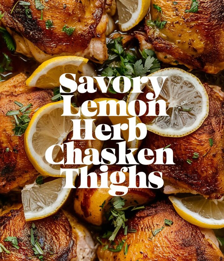 Savory Lemon Herb Roasted Chicken Thighs