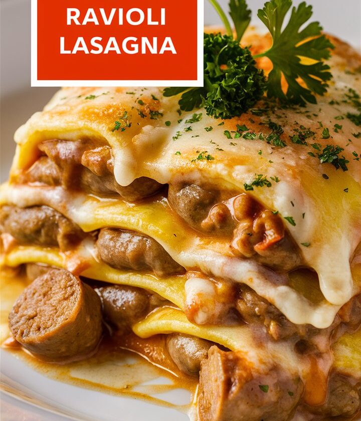 Sausage Alfredo Ravioli Lasagna Recipe